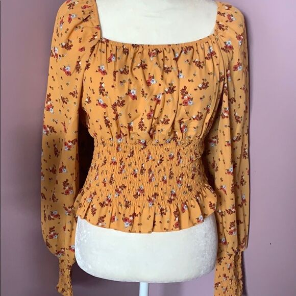 NO  COMMENT FLORAL  top - Picture 1 of 5